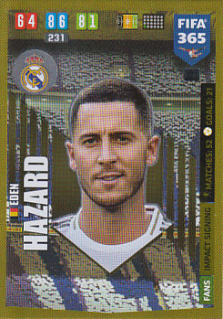 Eden Hazard Real Madrid 2020 FIFA 365 Impact Signing #121